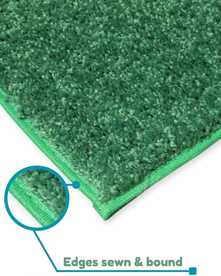 KOECKRITZ Soft and Colorful Kids Classroom Area Rugs (Passes Flammability Pill Test) Many Sizes and Bright Colors to Select from (3' Round, Froggy)