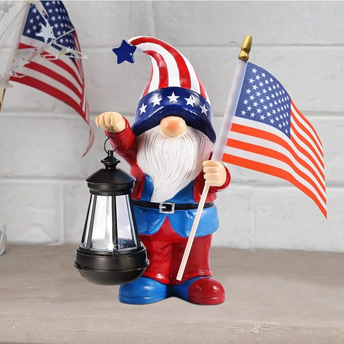 Nacome Solar Gnomes Statues for Garden Decor: Outdoor Sculptures for Clearance Lights for Outside Lawn Ornaments Porch Patio Balcony Yard Home – Birthday Gifts for Mom Grandma Women