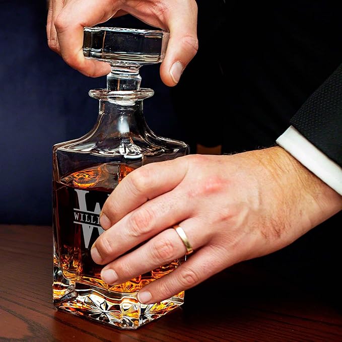 Custom Whiskey Decanter Presentation Set