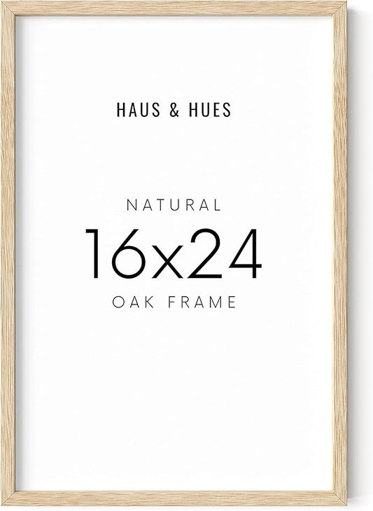 HAUS AND HUES 16x24 Frame - Light Wooden Picture Frame, Set of 1 (Beige)
