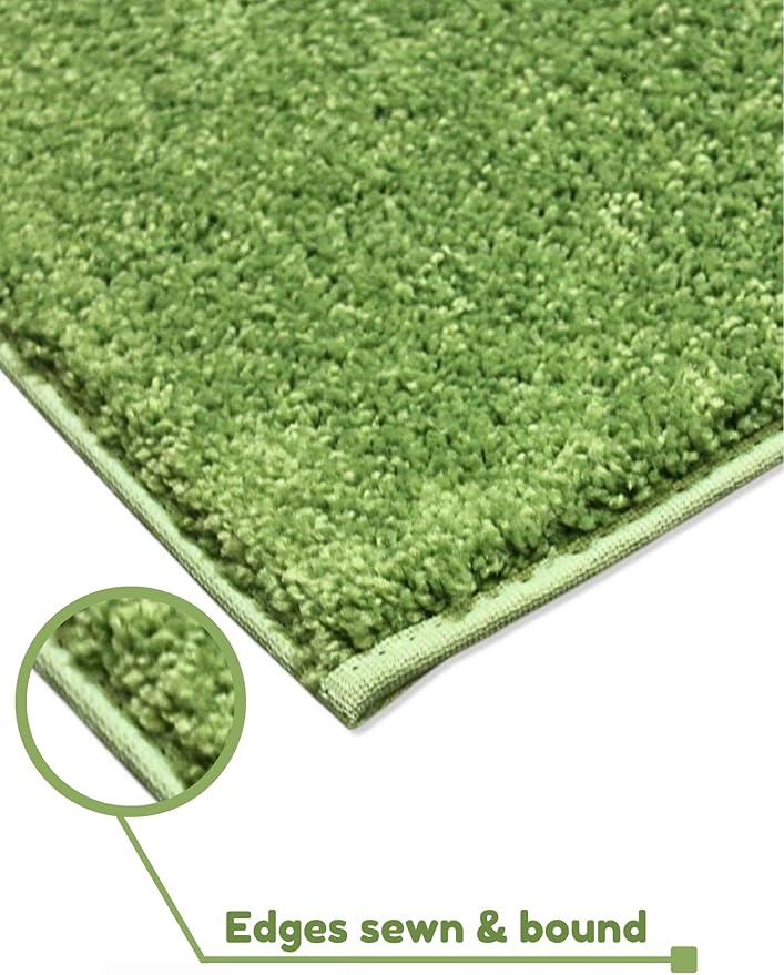 KOECKRITZ Soft and Colorful Kids Classroom Area Rugs (Passes Flammability Pill Test) Many Sizes and Bright Colors to Select from (5' x 8', Lime)