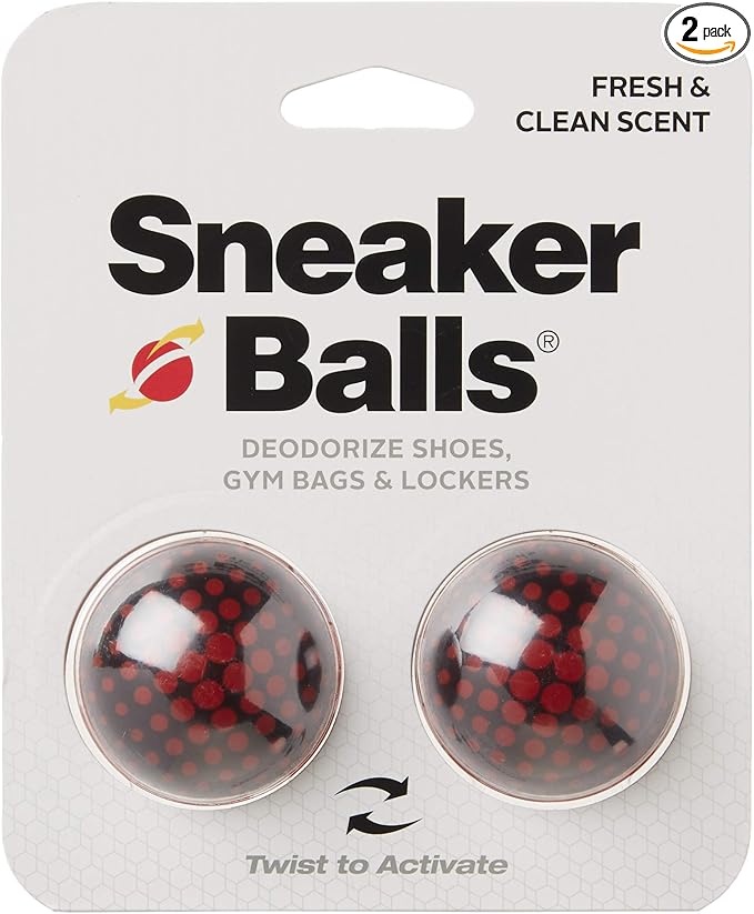 Sneaker Balls Odor-Fighting Shoe Fresheners, Eliminates Unpleasant Smells, Perfect For Sneakers, Gym Bags, Gear Bags, Drawers, Lockers, And More!, Matrix, 2 Pack
