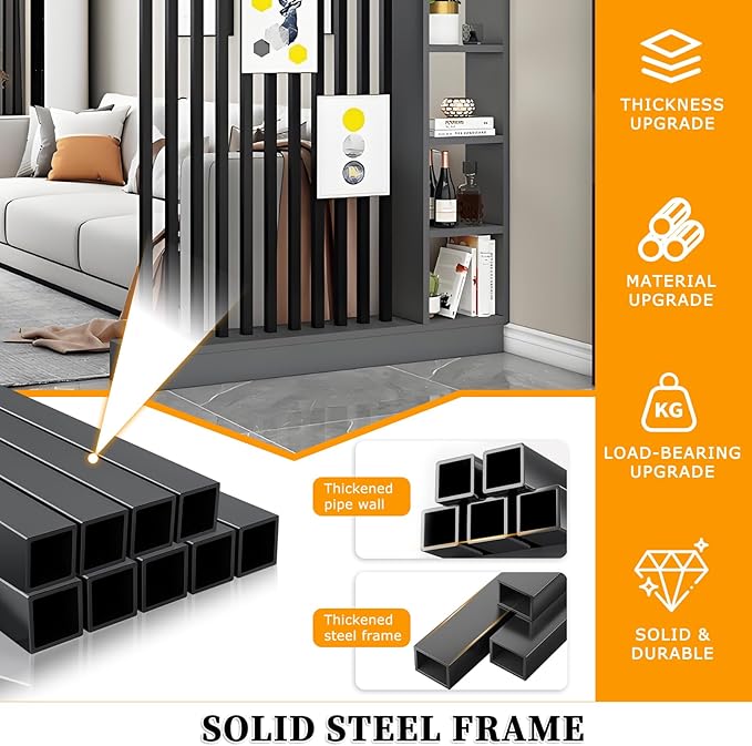 Wall Room Divider,Freestanding Room Divider with Shelves,Wood Room Divider Screen with Storage Cabinet, Wall Divider for Room Separation, for Home Office Decorative G 39.4×9.4×78.7in
