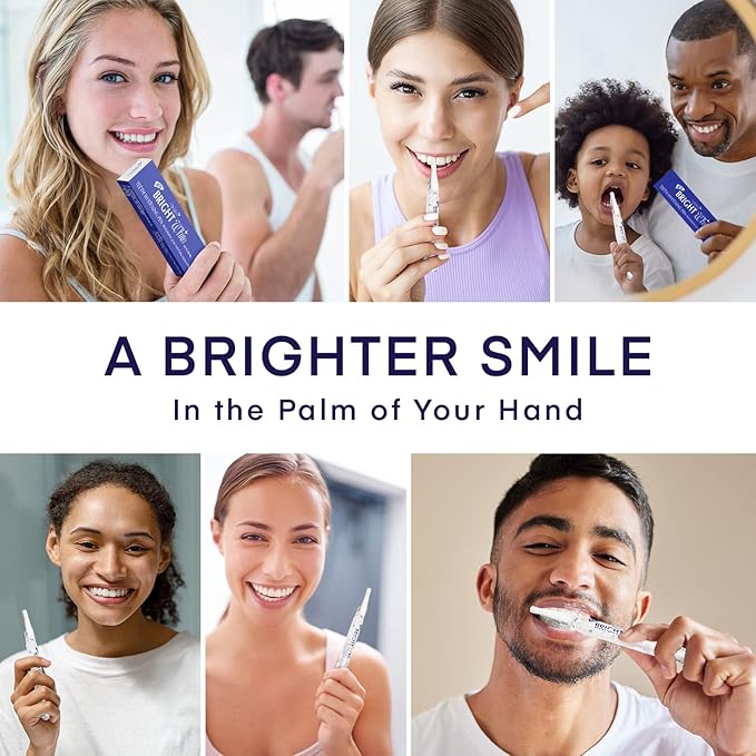 Teeth Whitening Pen (4 Pens) for Teeth Whitening, 40+ Uses, Effective, Painless, No Sensitivity, Travel-Friendly, Beautiful White Smile, Mint Flavor