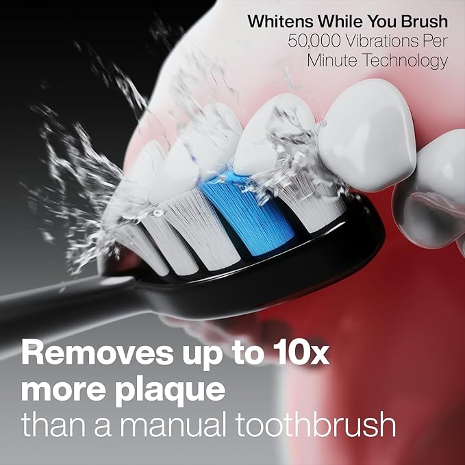 Aquasonic Duo Series PRO – Ultra-Whitening Electric Toothbrush Set – 5 Modes & Smart Timers – Premium Travel Cases & 10 Proflex Brush Heads – ADA Accepted Toothbrushes