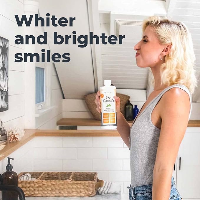 Oxyfresh Premium Pro Formula Fresh Mint Mouthwash – Patented Zinc Mouthrinse for All Day Fresh Breath & Healthy Gums – Refreshing & Alcohol Free Mouthwash | 16oz