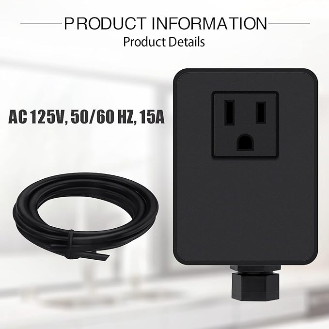 SinkTop Air Switch Kit (Long Full Brass Button) for Garbage Disposal, Cordless Oil Rubbed Bronze