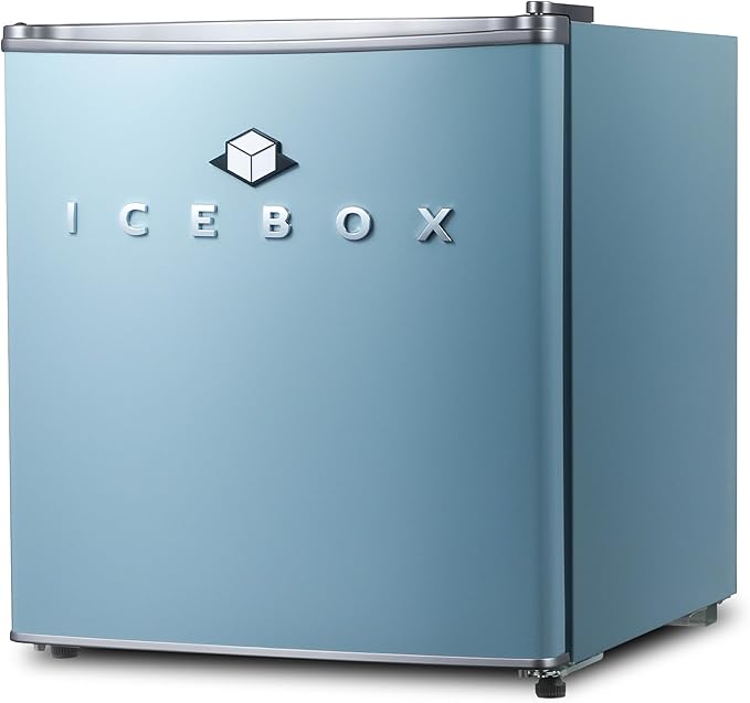 IBCR17SLT Compact, Energy Star Certified Small, Single Door Mini Fridge with Freezer Refrigerator, Standard (1.7 cu ft), Slate Blue