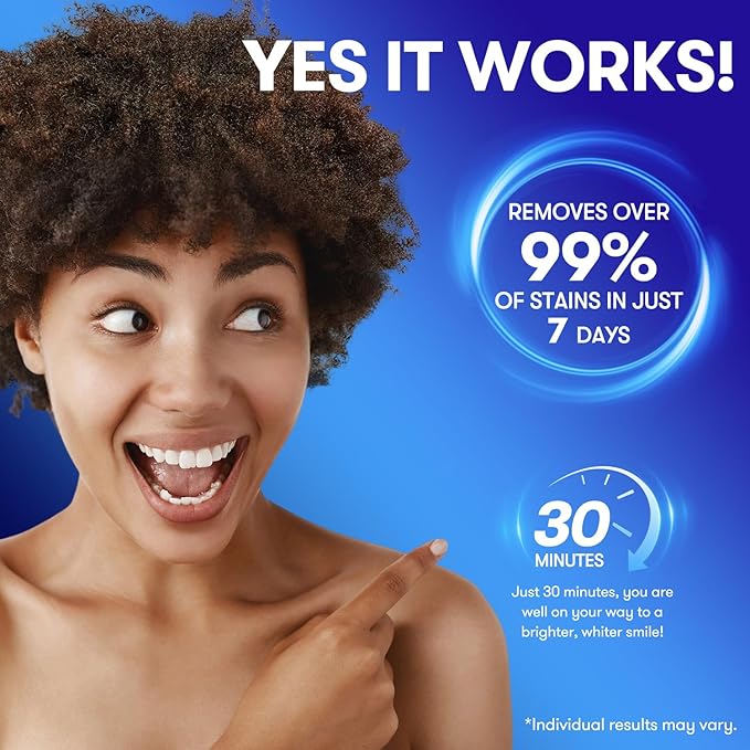 MySmile Teeth Whitening Strips 14 Treatments Kit, Hydroxyapatite-Infuse White Strips, Non-Sensitive Teeth Whitening with Soothing Natural Ingredients, Enamel-Safe, Residue-Free, Non-Slip(28 Count)