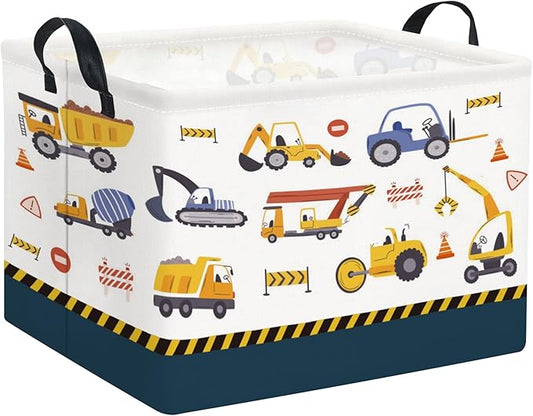 HIYAGON Rectangular Car Basket Kids Baby Storage Basket Toy Storage Bin Organizer Box Car Room Decor(Vehicle)