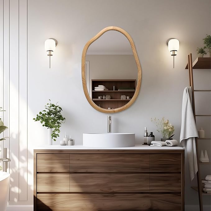 Irregular Mirror for Bathroom Vanity & Wall Decor - Asymmetrical Wall Mirror