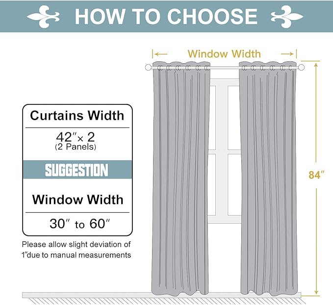 ChrisDowa Grommet Blackout Curtains for Bedroom and Living Room - 2 Panels Set Thermal Insulated Room Darkening Curtains (Forest Green, 42W x 84L)