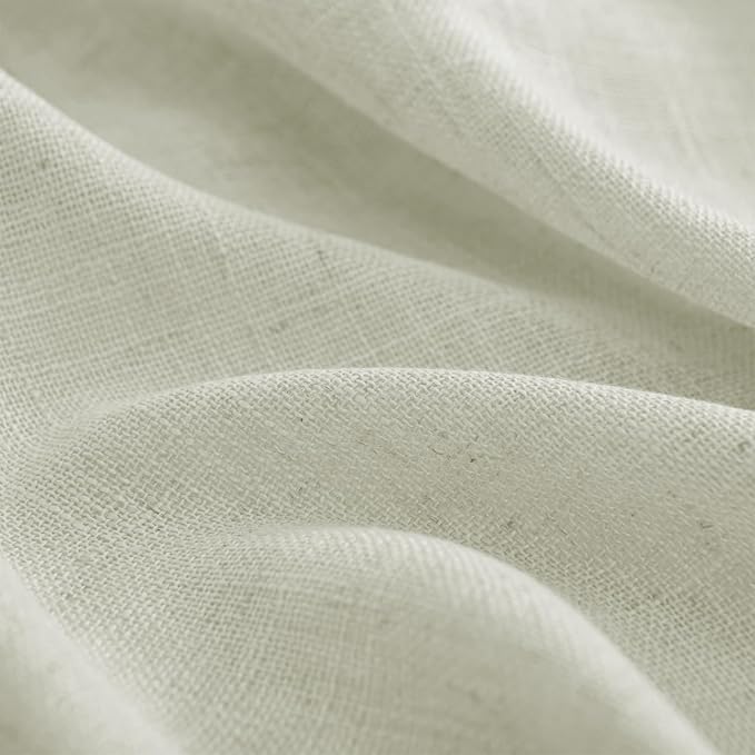 Joydeco Linen Curtains 96 Inch Length 2 Panel Sets,Light Filtering Curtains for Bedroom 52 Inch Wide Living Room Drapes with Back Tabs & Rod Pockets (W52 x L96 Inch, Oatmeal)