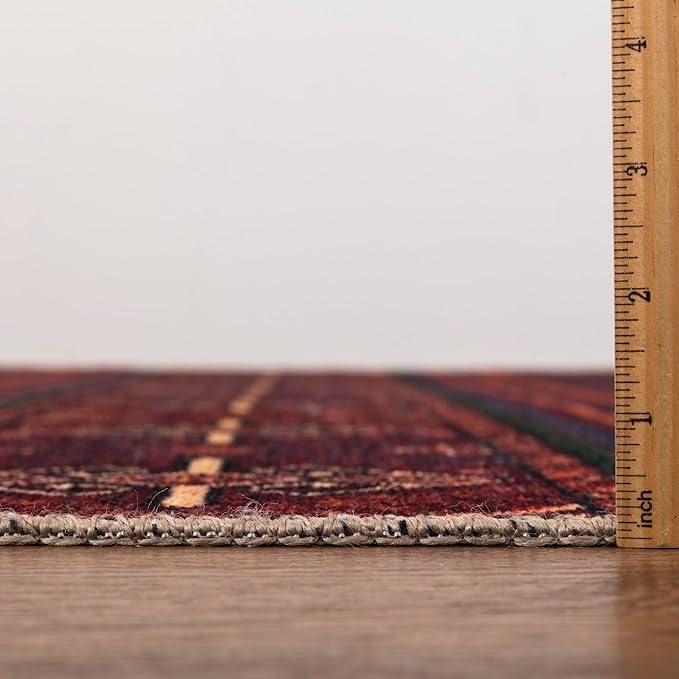 Keen Home Design 3x5 Rug - Machine Washable Entry Rug with Non-Slip Backing, Ideal for Enteryway, Kitchen, Bathroom, Laundry Room - Vintage, Easy Clean, Durable, Low Pile Rug - (3' x 5')