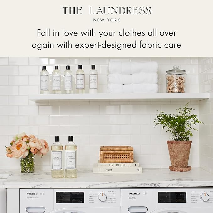 The Laundress Whites Detergent, Concentrated Laundry Detergent Liquid, Whiten & Brighten Clothes, Tough on Stains, Classic Scent, 32 oz. (Pack of 2)