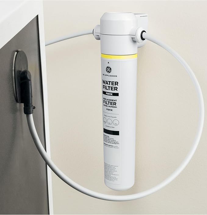 GE FQK1K Under Sink Water Filter | Replacement for Water Filtration System | Easy Install | Reduces Sediment, Rust & Other Impurities from Water | Replace Every 6 Months for Best Results | 1 Filter