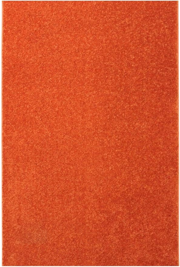 KOECKRITZ Soft and Colorful Kids Classroom Area Rugs (Passes Flammability Pill Test) Many Sizes and Bright Colors to Select from (4' x 4', Tangerine)