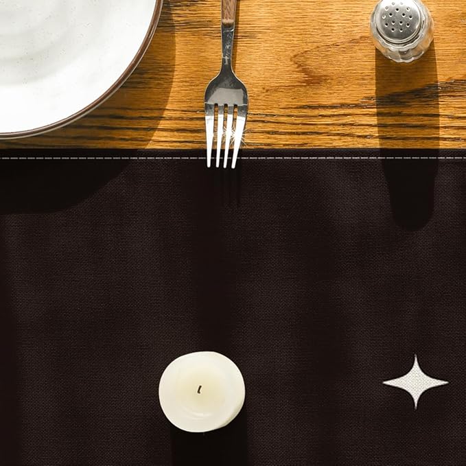 Artoid Mode Spooky Skeleton Spider Bone Halloween Table Runner, Holiday Kitchen Dining Table Decoration for Home Party Decor 13 x 120 Inch