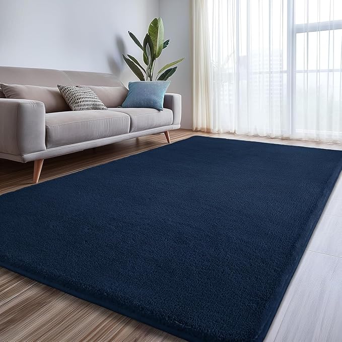 Sour Lemon 6x9 Area Rugs for Living Room, Soft Large Area Rug Fluffy Rugs for Bedroom，Machine Washable Area Rug Non Slip Carpet Rug for Living Room Playroom Kids Room Home Decor