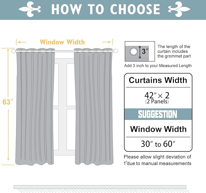 ChrisDowa Blackout Curtains 63 inches Long for Bedroom - 2 Panels Set Grommet Thermal Insulated Room Darkening Curtains for Living Room (Biscotti Beige, 42 x 63 Inch)