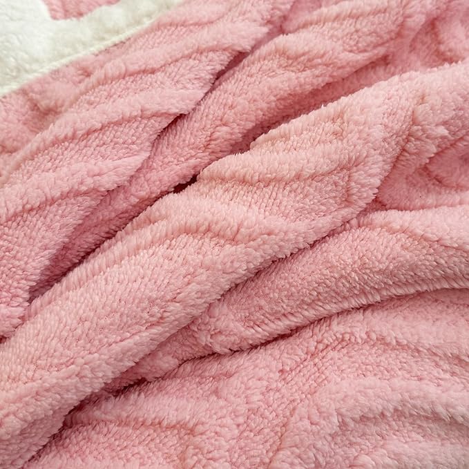 UKELER Fleece Bed Blanket 80 × 90 inch, Ultra Soft Queen Size Throw Blanket for All Season, Cozy Plush Arch Sherpa Blankets for Bedroom Living Room Dorm Hostel Sofa Camping, Dark Grey