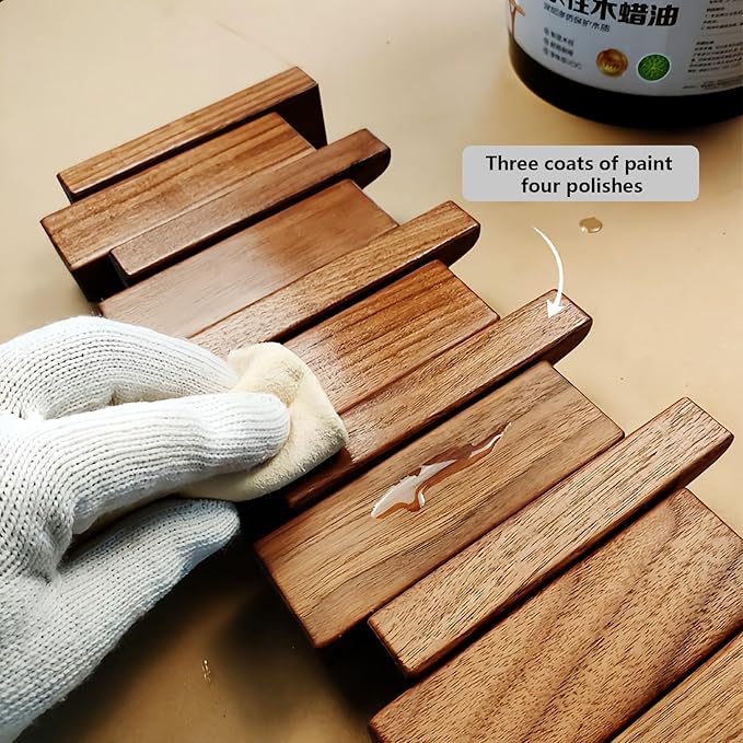 Wall Mounted Piano Key Hanger | Flip Style Hook | Entrance Wall Art Hook, Made of Oak Wood (3 Times Painted, 4 Times Polished) (Tray Walnut, 4Hooks)