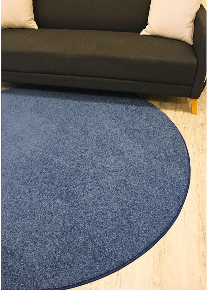 KOECKRITZ Soft and Colorful Kids Classroom Area Rugs (Passes Flammability Pill Test) Many Sizes and Bright Colors to Select from (7' x 9', Navy)