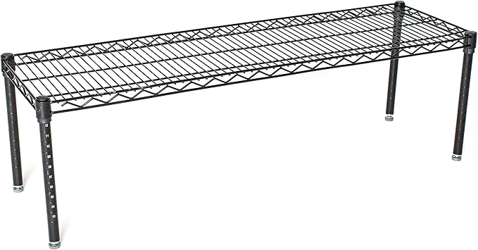 Omega Products Corporation 24" Deep x 30" Wide x 14" High Black Stationary Dunnage Rack