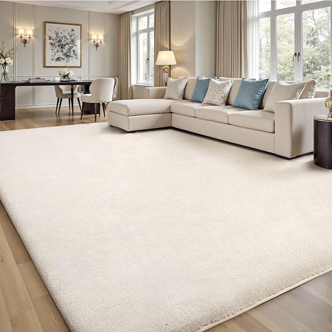 Sour Lemon 8x10 Area Rugs for Living Room, Soft Large Area Rug Fluffy Rugs for Bedroom，Machine Washable Area Rug Non Slip Carpet Rug for Living Room Playroom Kids Room Home Decor