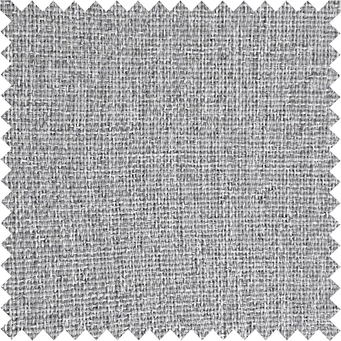 Macochico 100”Wx96”L Pinch Pleated 100% Blackout Linen Curtains Thermal Sliding Curtains for Bedroom Living Room Sliding Glass Door Farmhouse Shabby Chic Browish Grey Drapery with Tieback 1 Panel
