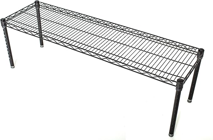 Omega Products Corporation 14" Deep x 42" Wide x 14" High Black Stationary Dunnage Rack