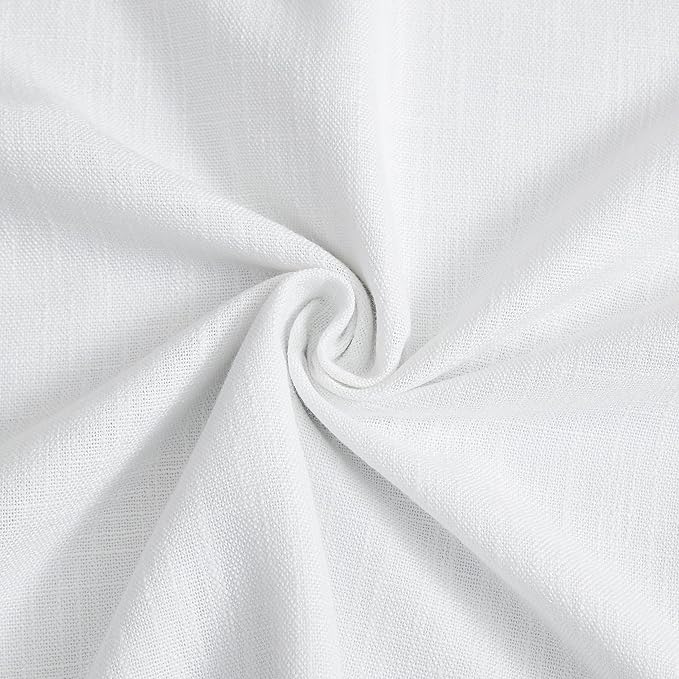 Vision Home White Pinch Pleated Full Blackout Curtains Thermal Insulated Window Curtains 63 inch for Living Room Bedroom Room Darkening Pinch Pleat Drapes with Hooks Back Tab 2 Panel 40" Wx63 L