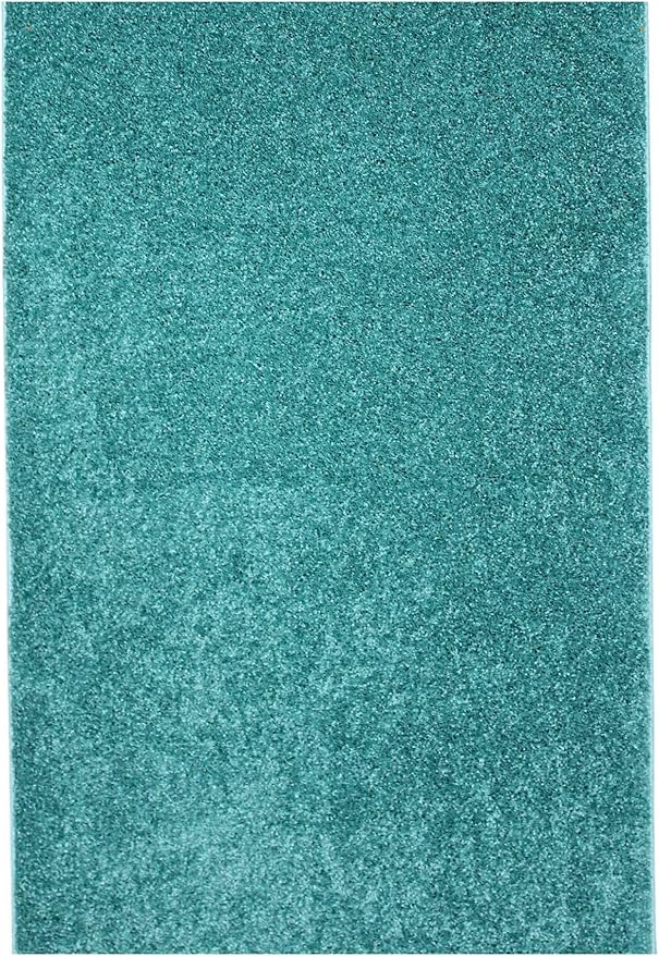 KOECKRITZ Soft and Colorful Kids Classroom Area Rugs (Passes Flammability Pill Test) Many Sizes and Bright Colors to Select from (5' x 8', Surf)
