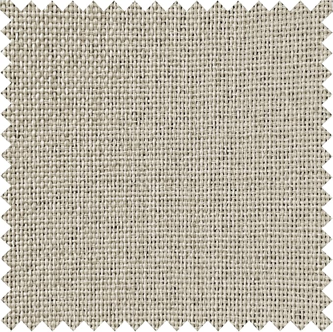 Macochico Pinch Pleated Blackout Curtains 102 Inches Long 100% Light Blocking Ivory White Linen Drapes for Bedroom Living Room Farmhouse Shabby Chic Burlap Curtains with Tieback 72”Wx102”L 1 Panel