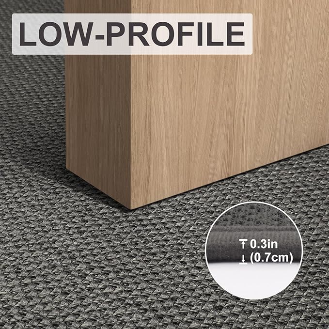LEKEEPGO Door Mat 24"x47", Door Mat Indoor Entrance, Non Slip Rubber Backing Front Door Mat Washable Absorbent Inside Door Mat Low-Profile Doormat Entryway Mat Resist Dirt Indoor Door Mat, Grey