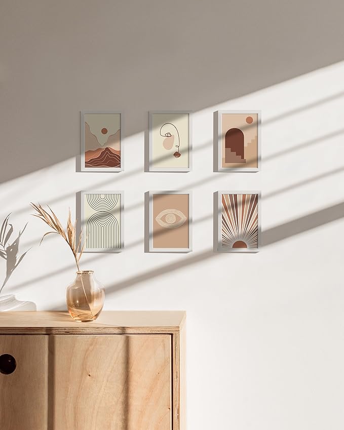 HAUS AND HUES 4x6 White Metal Picture Frames - Bulk Frames 4X6 - Features Premium Aluminum, Vertical Hanging, Easel Back for Tabletop, Home, Office (4x6 in, White, Set of 25)