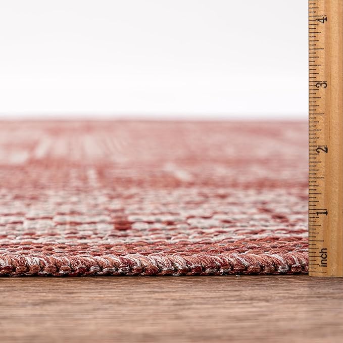 Keen Home Design Terrace Outdoor Runner Rug - 2x8 Washable Indoor/Outdoor Rug for Patio, Kitchen, Balcony, Beach, Garden, Deck and Porch, Size: 2'2"x7'7"