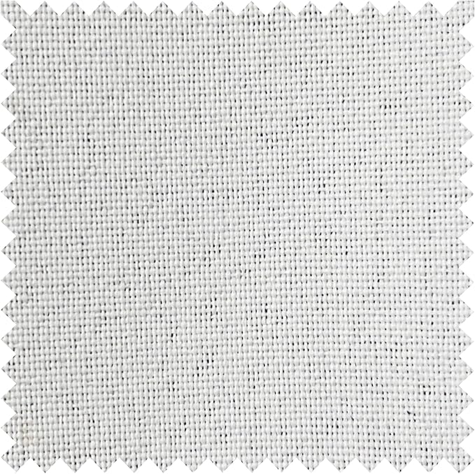 Macochico Pinch Pleated Blackout Curtains 102 Inches Long 100% Light Blocking Greyish White Linen Drapes for Bedroom Living Room Farmhouse Shabby Chic Burlap Curtains with Tieback 72”Wx102”L 1 Panel