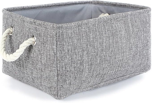 TheWarmHome Large Storage Bins- Storage Baskets for Organizing Shelves, Basket Organizer for Closet Bookshelf Dog Toy Nursery Clothes Laundry Home Organization, Fabric Storage Cubes W/Handles
