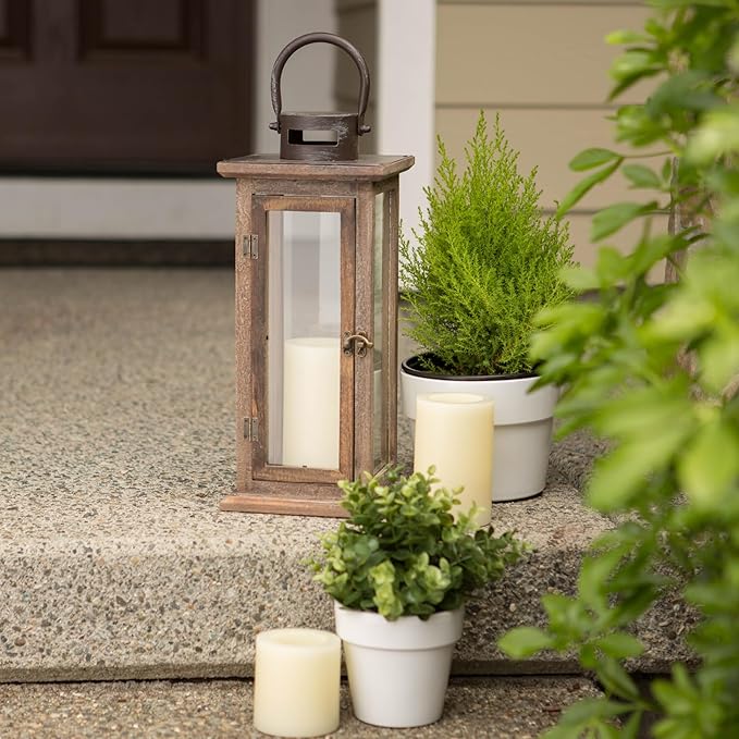 Koehler Home Decor Perfect Lodge Wooden Lantern