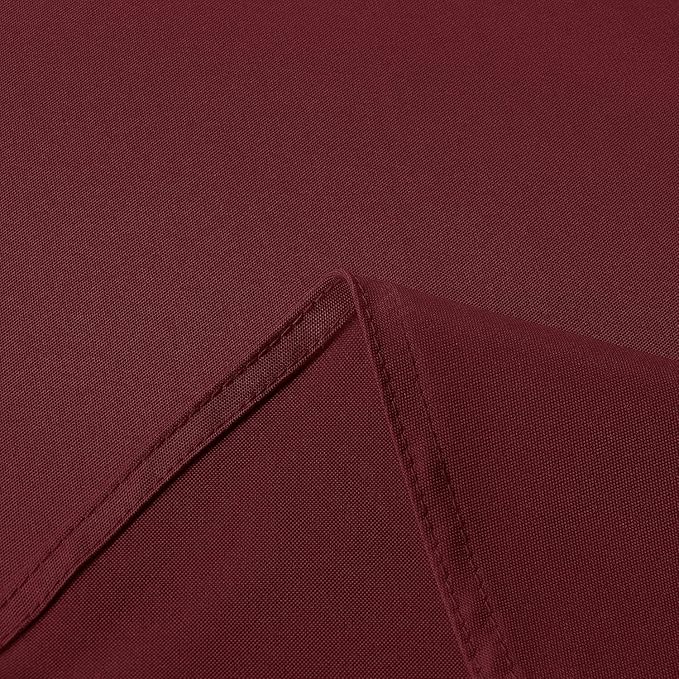 sancua Rectangle Tablecloth - 70 x 108 Inch - Stain and Wrinkle Resistant Washable Polyester Table Cloth, Decorative Fabric Table Cover for Dining Tables, Buffet Parties and Camping, Burgundy