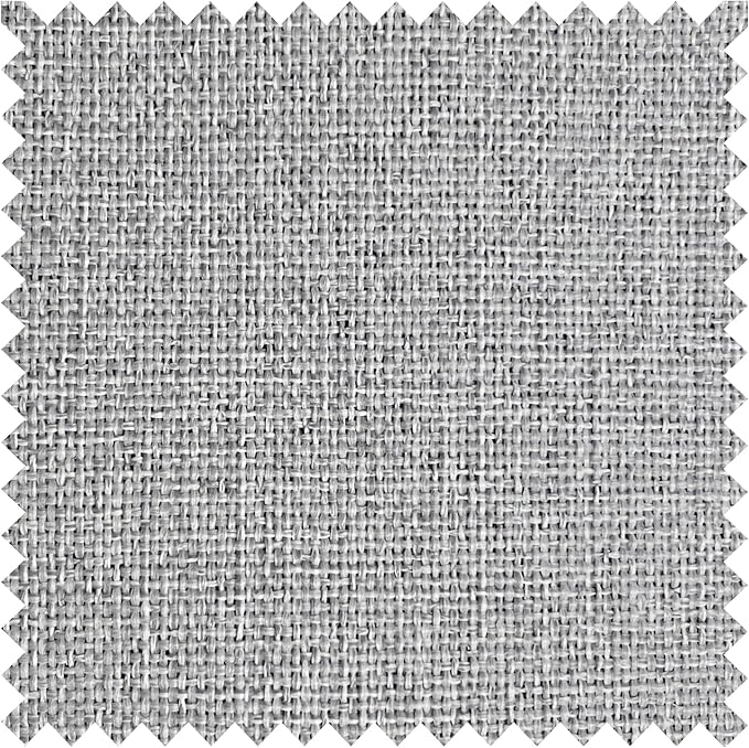 Macochico Pinch Pleated Blackout Curtains 102 Inches Long 100% Blackout Natural Linen Drapes for Bedroom Living Room Windows Farmhouse Burlap Curtains with Tieback 52”Wx102”L Silver Grey 1 Panel