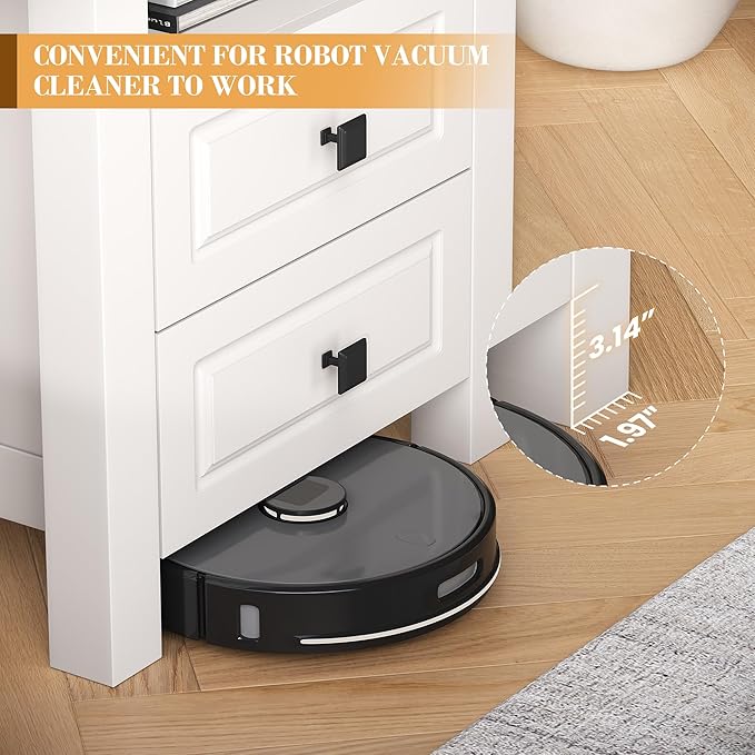 Apicizon End Table Set of 2, Farmhouse End Tables with Charging Station, Nightstand with Drawers and Storage Cabinet, Small Coffee Table for Small Spaces, Sofa Side Table for Living Room, Bedroom