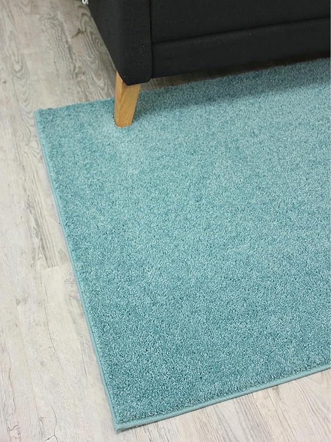 KOECKRITZ Soft and Colorful Kids Classroom Area Rugs (Passes Flammability Pill Test) Many Sizes and Bright Colors to Select from (3' x 12', Surf)