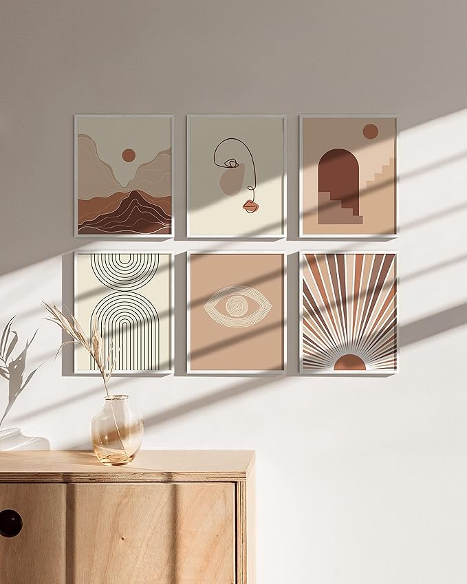 HAUS AND HUES Standalone White Oak Frames Set of 9-8x10