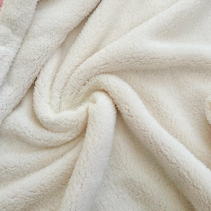 UKELER Sherpa Bed Blanket 80 × 90 inch, Ultra Soft Queen Size Throw Blanket for All Season, Cozy Plush Arch Fleece Blankets for Bedroom Living Room Dorm Hostel Sofa Camping, Blue Grey