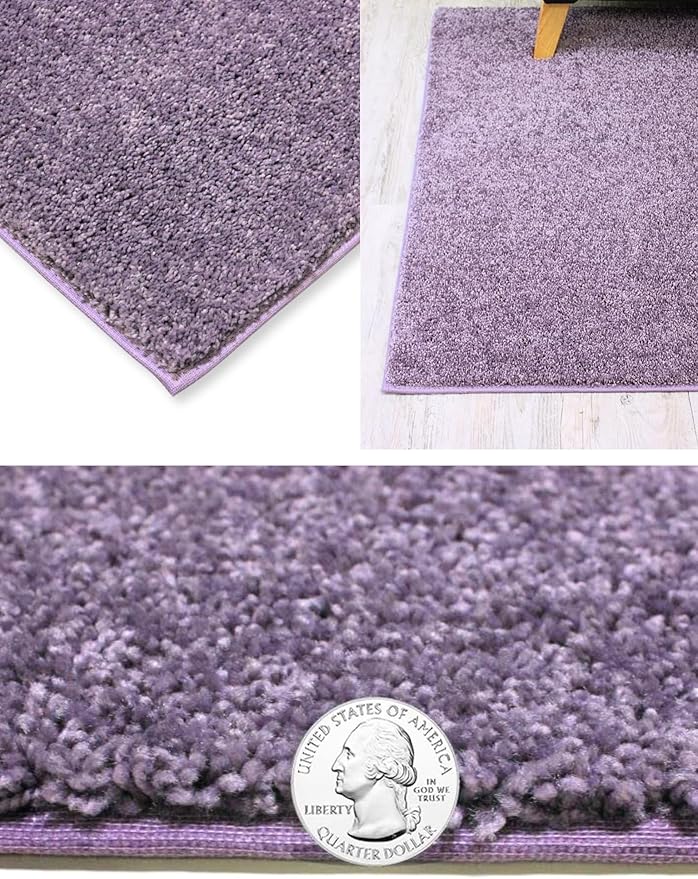 KOECKRITZ Soft and Colorful Kids Classroom Area Rugs (Passes Flammability Pill Test) Many Sizes and Bright Colors to Select from (8' x 10', Lavender)