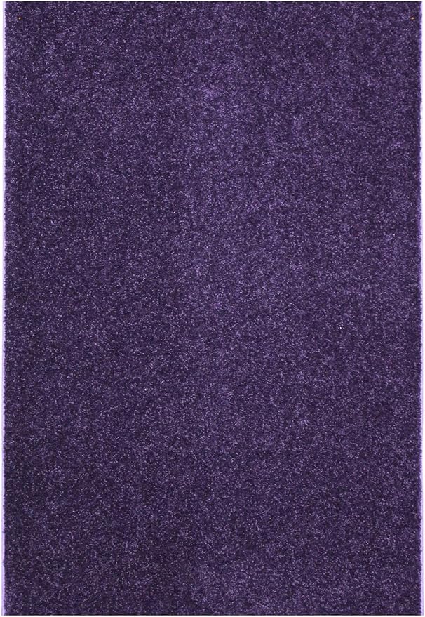KOECKRITZ Soft and Colorful Kids Classroom Area Rugs (Passes Flammability Pill Test) Many Sizes and Bright Colors to Select from (3' x 12', Eggplant)