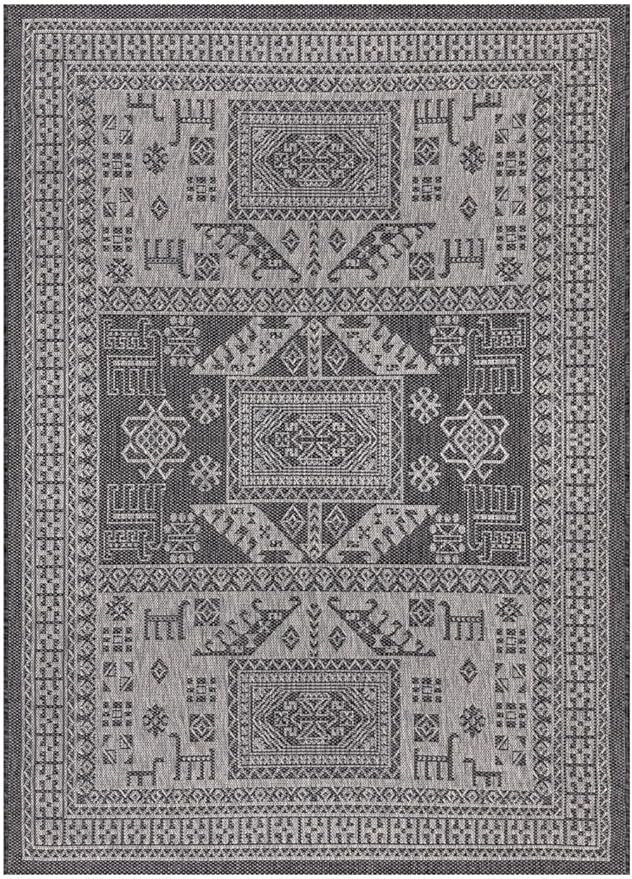 Keen Home Design Terrace Outdoor Area Rug - 6x9 Washable Indoor/Outdoor Rug for Patio, Kitchen, Balcony, Beach, Garden, Deck and Porch, Size: 6'x8'10"