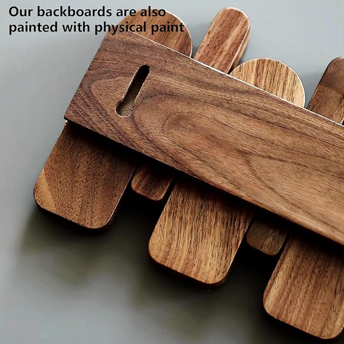 Wall Mounted Piano Key Hanger | Flip Style Hook | Entrance Wall Art Hook, Made of Oak Wood (3 Times Painted, 4 Times Polished) (Arc Beech, 12Hooks)